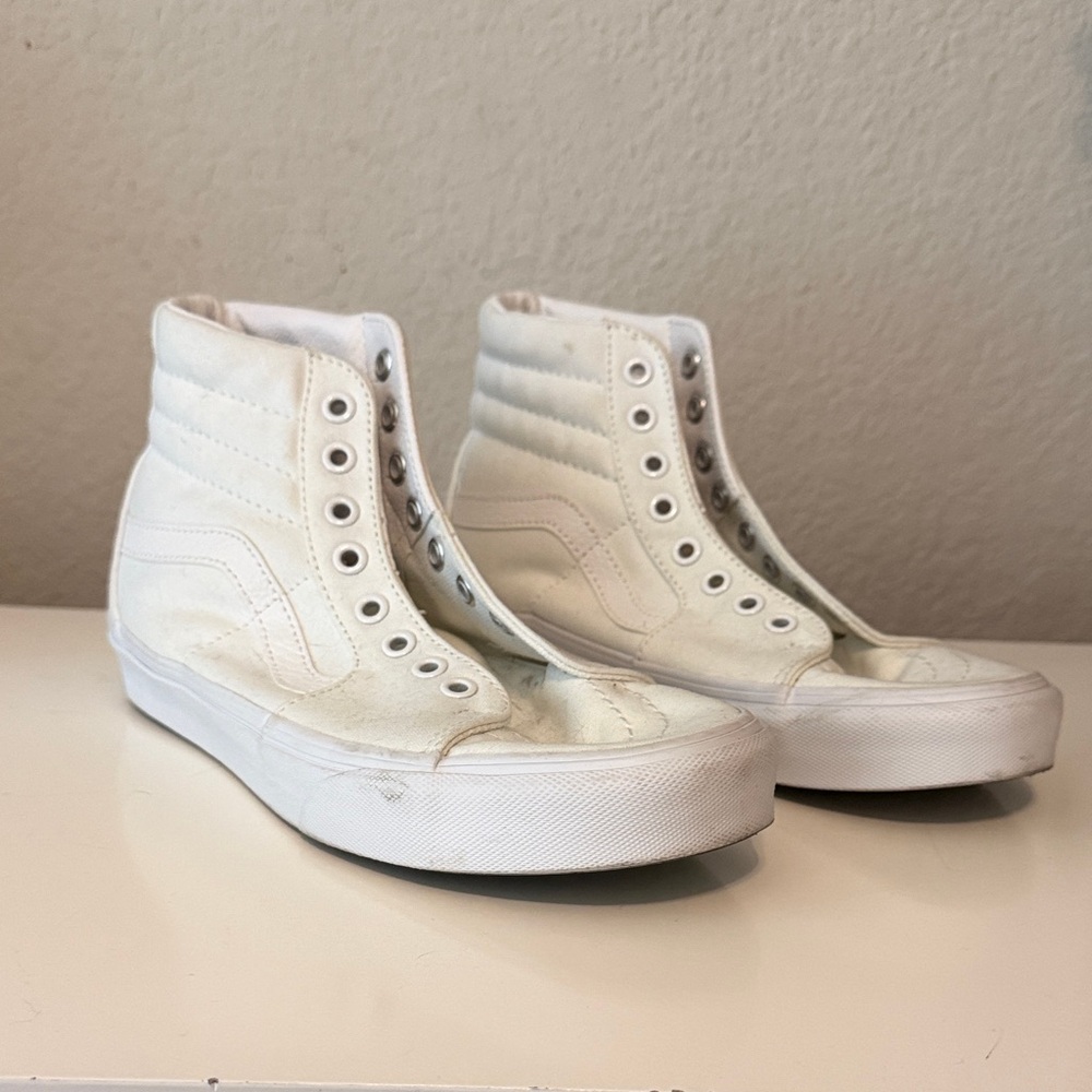 Women's White High-Top Vans